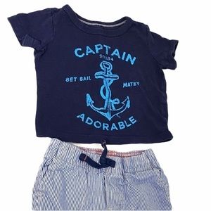 Carter’s Captain Adorable Top Bottom 9 months